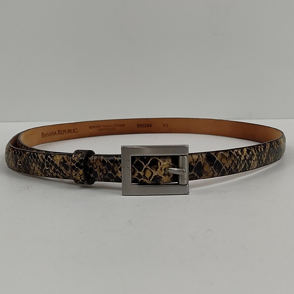Banana Republic Italian Leather Snakeskin Belt